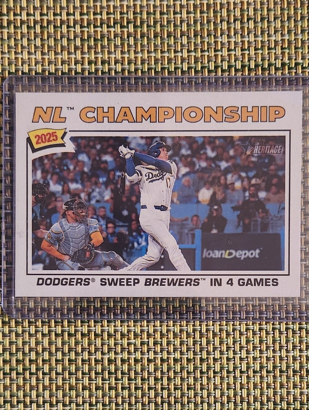 Shohei Ohtani 2025 NL Championship Baseball Card